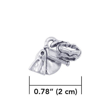 Dive Gear Sterling Silver Brooch TBR365 - Jewelry